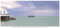 Waverley backing away from Eastbourne Pier 12 9 2024