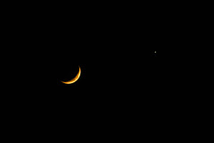 Crescent Moon and Venus