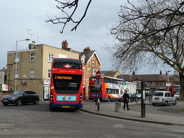 Stagecoach East (Cambus) Enviro400D MMCs in Peterborough - 18 Feb 2019 (P1000392)