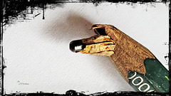 Bleistift abgebrochen