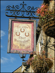 Three Horseshoes sign