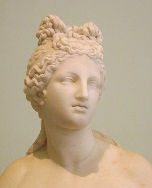 Detail of a Statue of Aphrodite of the Dresden-Capitoline Type in the Naples Archaeological Museum, July 2012