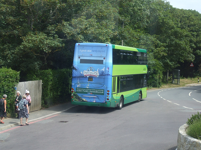 DSCF8600 Go-South Coast (Southern Vectis) 1105 (HW56 ARU) near Alum Bay - 4 Jul 2017 DSCF8600 Go-South Coast (Southern Vectis) 1105 (HW56 ARU) near Alum Bay - 4 Jul 2017