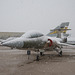 Snow at Pima Air and Space Museum