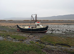 The mountains in the background are mainland Wales