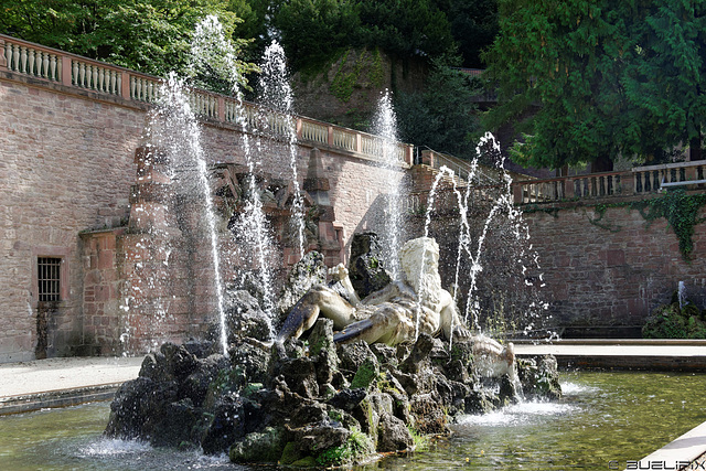 Heidelberg - beim Neptunbrunnen ... diesmal ohne Panoramipernityfreunde (© Buelipix)