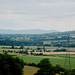 The distant Malvern Hills seen from the approach to Ashton under Hill