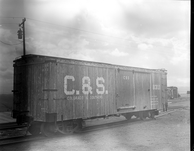 Colorado and Southern Narrow Gauge box car 8311 - Como, Colorado