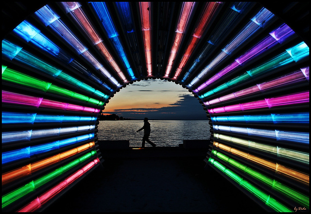 Lichttunnel - Light tunnel, Bregenz