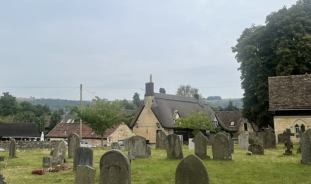 Prestbury Cemetery and the Plough