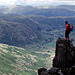 Standing above Great Langdale on Crinckle Crags