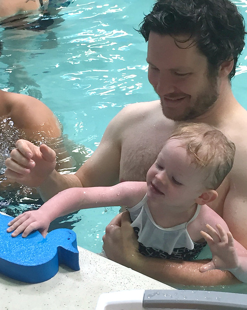 Swimming with Daddy