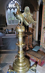 bovey tracey church, devon , brass eagle lectern c15