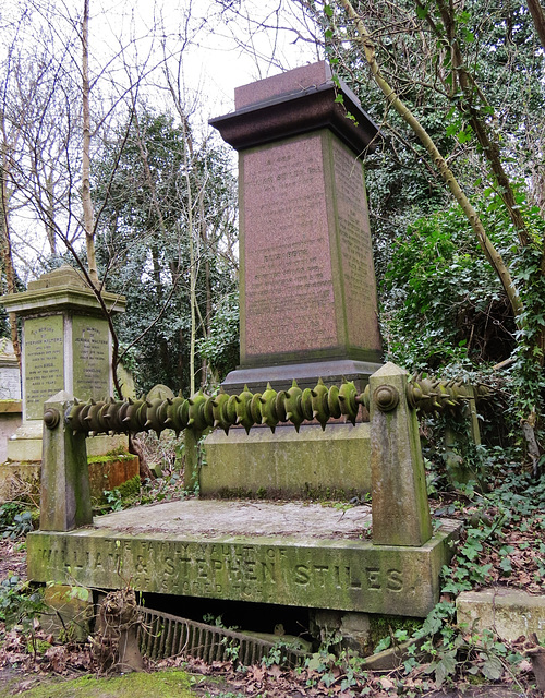 abney park cemetery, london.william stiles and family 1868