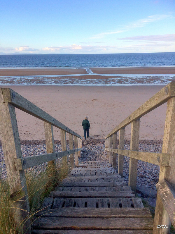 Evening on Findhorn Beach at Low Tide