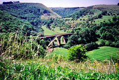 The Headstone Viaduct at Monsal Head (Scan from June 1989)