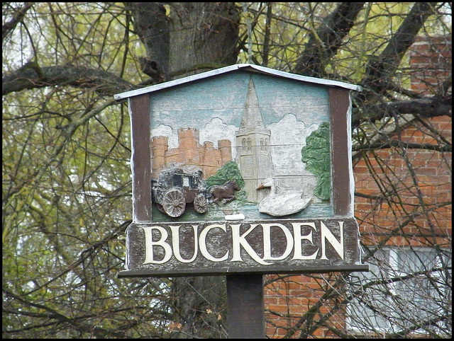 Buckden village sign