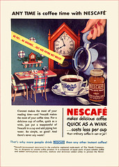 Nescafe Instant Coffee Ad, 1949