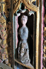 bovey tracey church, devon  , c16 pulpit (2)
