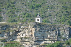 Moldova, Orheiul Vechi, Chapel over the Entrance to the Rock Monastery