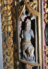 bovey tracey church, devon  , c16 pulpit