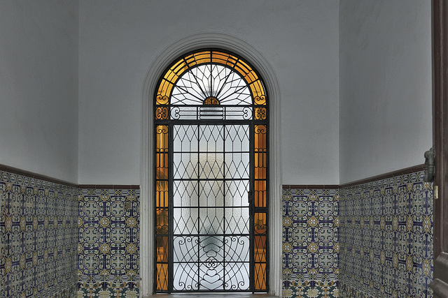 Stained Glass Alcove – Caille de la Judería, Vejer de la Frontera, Cádiz Province, Andalucía, Spain