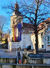 Warten auf den Bus - Waiting for the bus