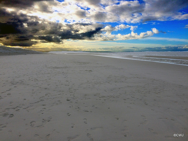 Evening Storm Clouds over Findhorn Beach