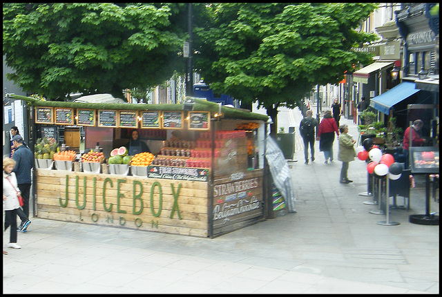 fruity juice stall