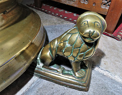 bovey tracey church, devon , brass eagle lectern c15 (2)