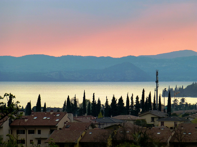 IT - Garda - Sunset on the lake, seen from our appartment