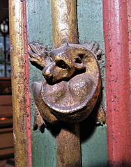 bovey tracey church, devon  c16 dragon on screen