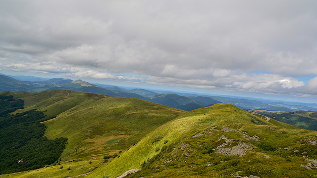 Polonyna Broad Peak  (pol. Szeroki Wierch)  , Carpathians Poland