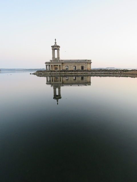 normanton church, rutland, dawn