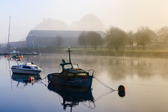 River Leven on a Misty Hogmanay