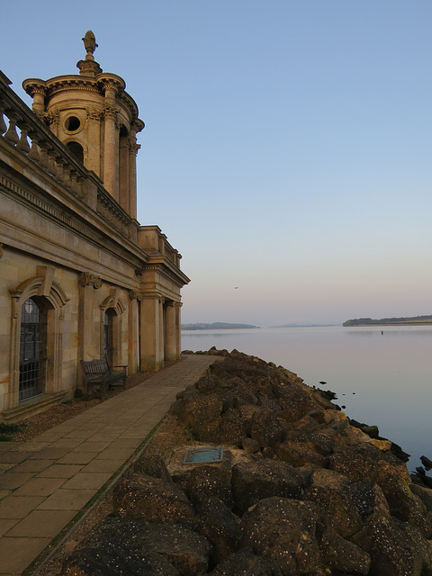 normanton church, rutland, dawn