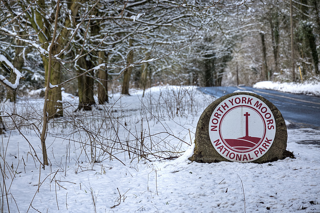 National Park boundary marker - Forge Valley