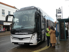 Ambassador Travel (National Express contractor) 305 (BV72 XFB) in Newmarket - 12 Dec 2023 (P1170162)