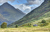 Cottage below Stob Dubh & Beinn Ceitlein, Glen Eitve, Argyll, Scotland