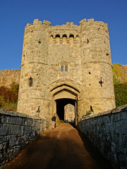 Claire at the Castle Gate