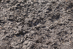 Waste gravel, after exploration