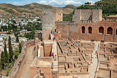 Alcazaba - Blick vom "Torre de la Vela" über die Zitadelle