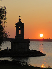 normanton church, rutland, dusk