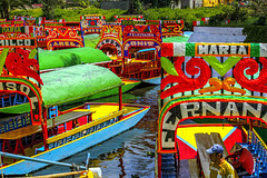 Trajineras Xochimilco Mexico