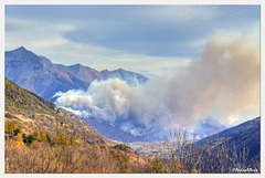 Khilometers of fires under Mont Rocciamelone