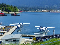 Der Zaun am Wasserflugplatz in Vancouver