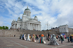 Finland, Helsinki, Weekend  Carnival on Senate Square