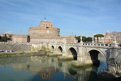Roma, Castel Sant'Angelo e il ponte sul Tevere
