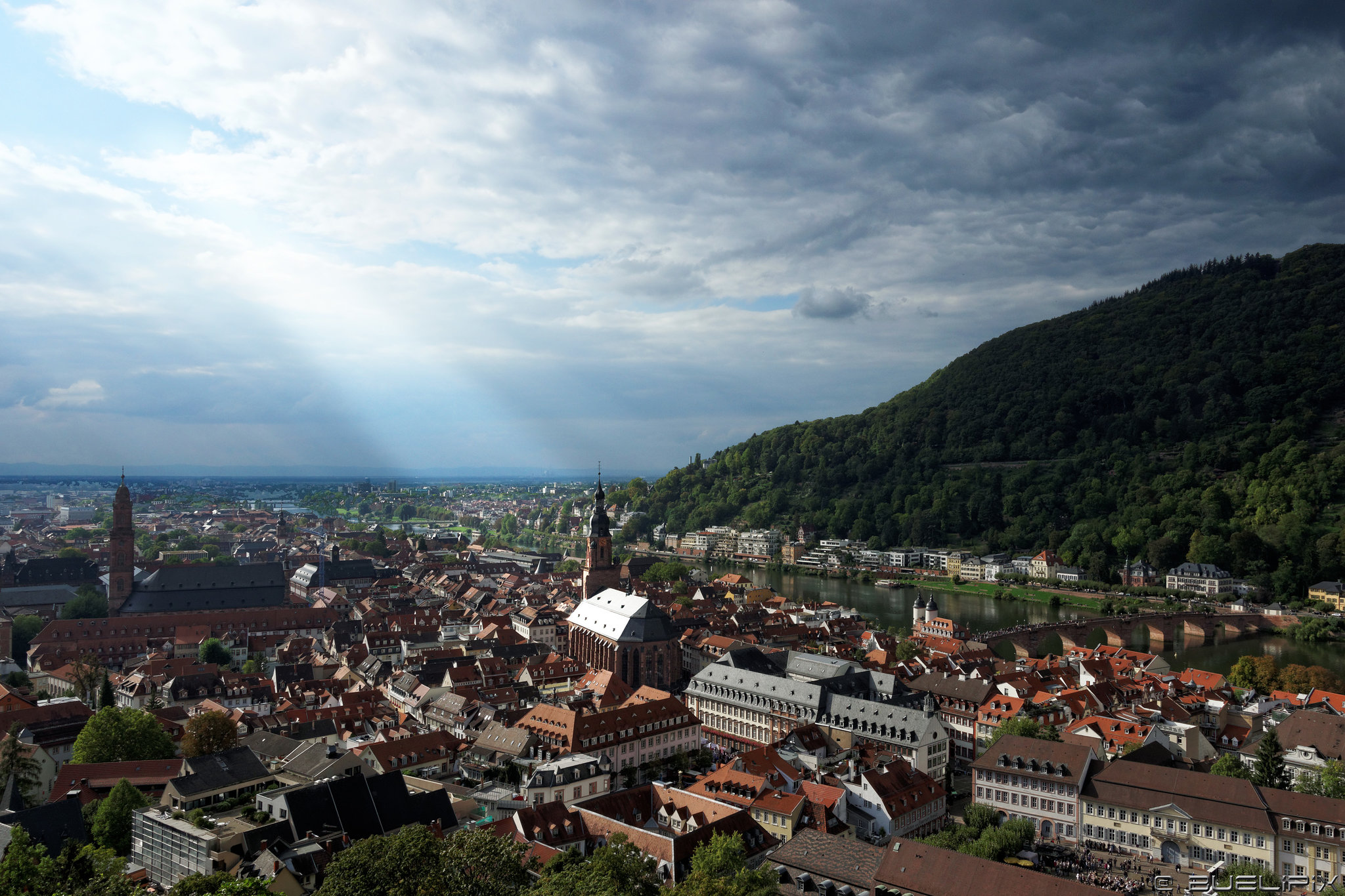 Aussicht vom Schloss Heidelberg (© Buelipix)