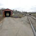 The railroad along Sunday Creek at the bridge